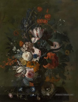 Fleur classiques œuvres - Bouquet de fleurs 2 Jan van Huysum fleurs classiques